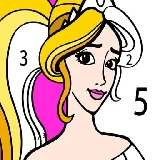 Princess Coloring By Number