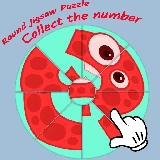 Round jigsaw Puzzle - Collect the Number